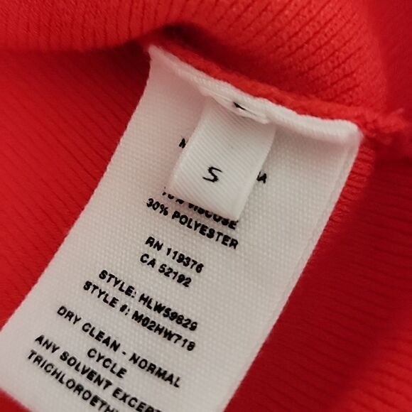 Helmut Lang bright red asymmetrical dress - Picture 11 of 12